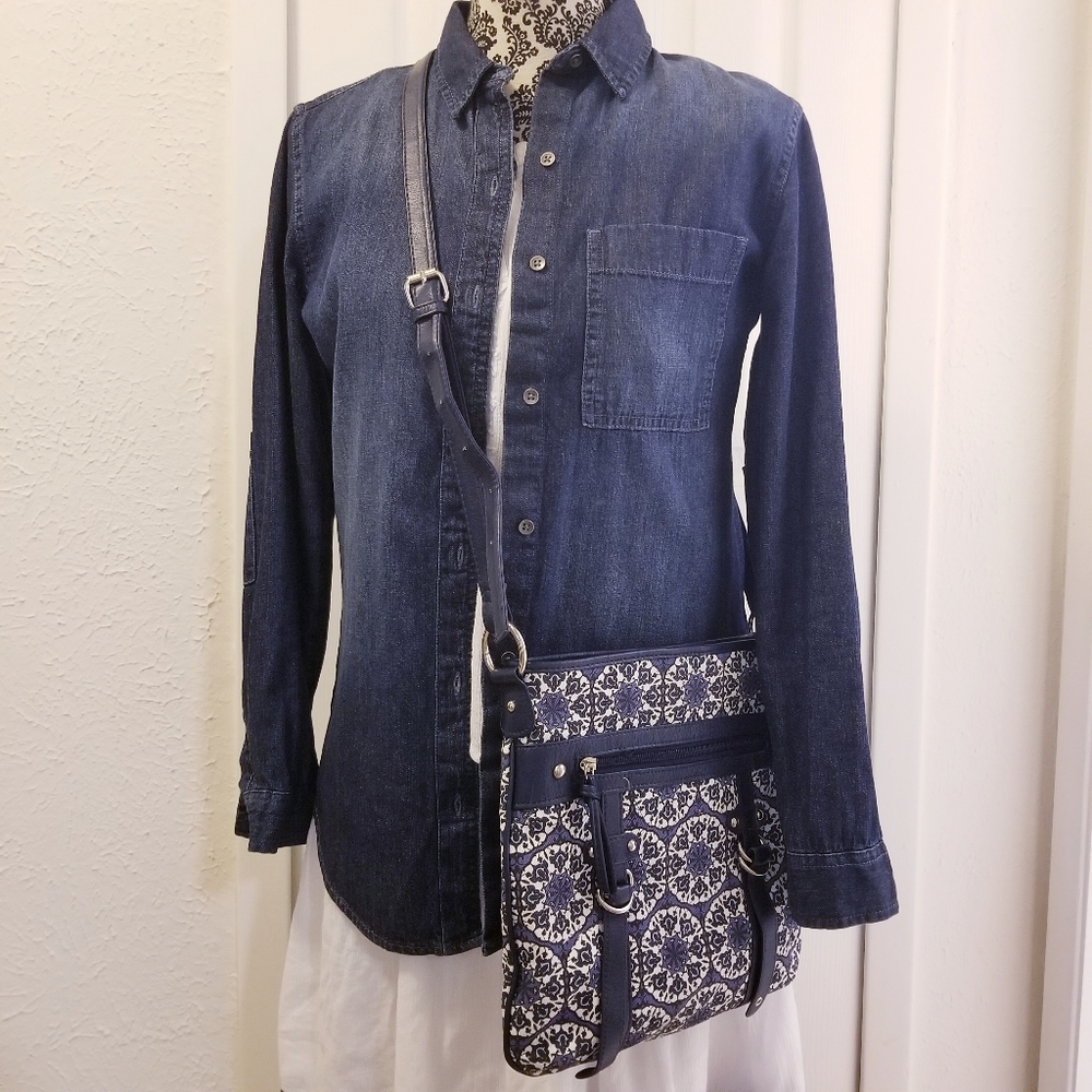 C Medallion Print Crossbody